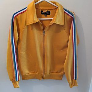 Women's Zip Up Stripped Track Jacket - Small